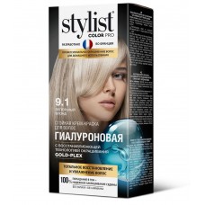 Стойкая крем-краска Гиалуроновая STYLIST COLOR PRO т.9,1 Пепельный блонд 115мл