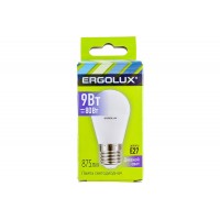Лампы светодиодные Ergolux LED-G45-9W-E27-6K 9Вт Е27 6500К 172-265В) Шар дневной свет