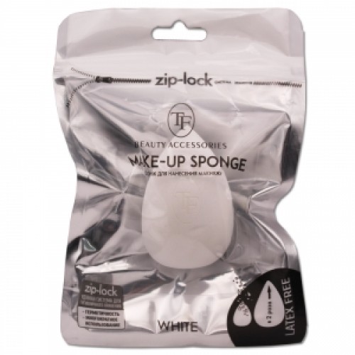 TF Спонж для нанесения макияжа MAKE-UP SPONGE white