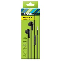 Наушники вкладыши с микрофоном ERGOLUX ELX-WHP01P-C02
