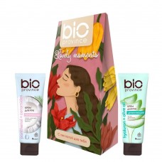 ПН BIOPROVINCE Lovely Moments Крем д/рук питательный 75мл+Крем д/рук увлажняющий 75мл