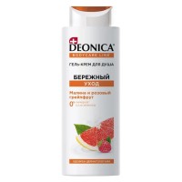 Deonica гель-крем для душа Бережный уход Малина и розовый грейпфрут жен., 750 мл