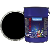 Грунт-эмаль по ржавчине 3 в 1 ПРОСТОКРАШЕНО 5 кг черная