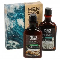 MEN CODE Подарочный набор Сила и Свежесть: Гель для душа ANTI POLLUTION 300 мл + Шампунь MEN NATURE
