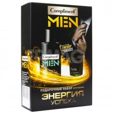 Compliment men ПН №1991 Энергия успеха (гель д/бритья 80мл+шамп д/волос и тела 200мл), 8шт