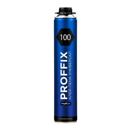 Клей-пена PROFFIX 100 (для склеиваания строит. материалов,крепл. плит пенополистирола) 850мл