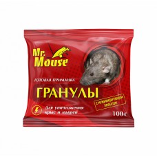 Гранулы от крыс и мышей 100г МИСТЕР МАУС кор/50шт.