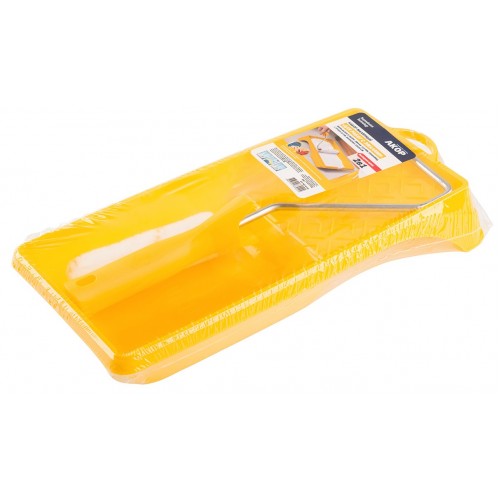 Набор малярный для работ с Эмалями (ванночка 15х29см.+мини-валик 110мм)