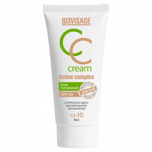 Крем тональный CC LUXVISAGE Active complex SPF 10 10 Fair