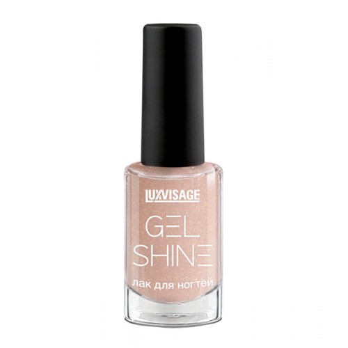Лак для ногтей LUXVISAGE GEL SHINE, 102 Светлый бежевый с шиммером