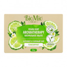 BioMio туалетное мыло натуральное 90гр Бергамот и зеленый чай BIO-SOAP