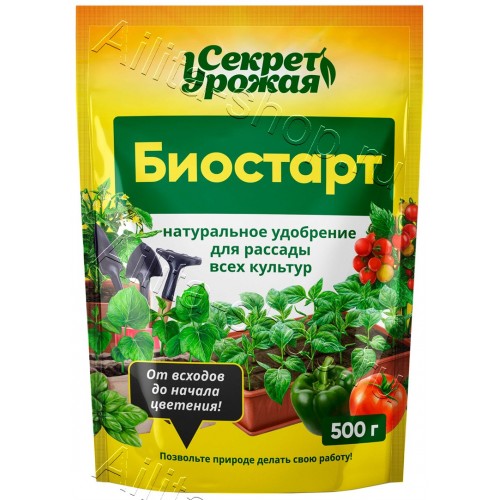 Удобрение натуральное, 500г, БиоСтарт/Секрет Урожая