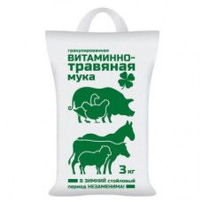 Мука витаминно-трявяная 3 кг витаминно-белковая добавка в корм (упак 3шт) ВХ