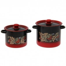 Набор эм. №20 Рябинка (цил. 3,5л, 5,5л) красно-черный