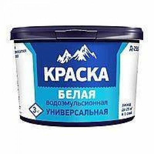 Краска водоэмульсионная Универсальная Д-255 3кг/Евроведро
