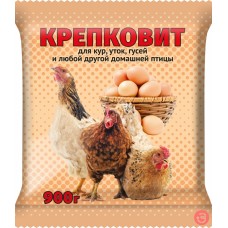 Крепковит 900г. для кур, уток, гусей 10шт/кор.(д/улучшения обмена веществ, повышение имуннитета) ВХ