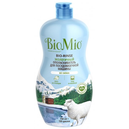 BioMio Ополаскиватель для посудомоечной машины 750мл BIO-RINSE RU-CIS(21)