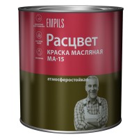 Краска РАСЦВЕТ масляная готовая к применению зеленая 2,7кг