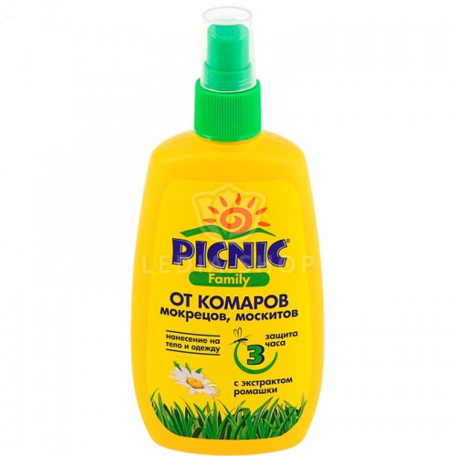 Picnic Family  спрей от комаров и мошек, 120 мл