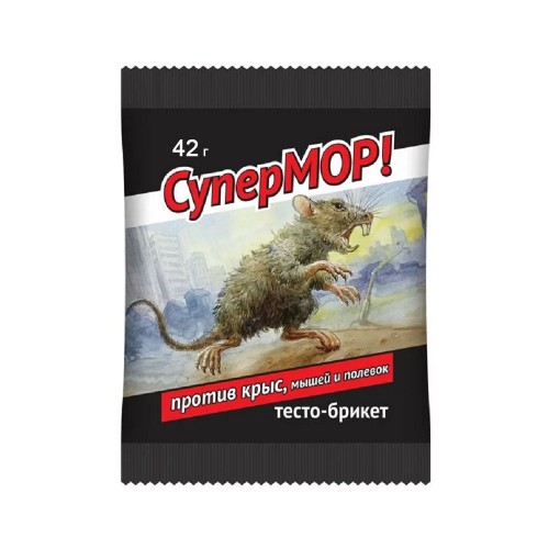 Тесто от грызунов 42 гр. СуперМОР ВХ