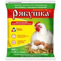 Премикс Рябушка (300 г) концентрат с кальцием и фосфором для кур-несушек и другой дом.птицы (К-П)
