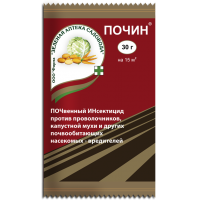 Почин средство защиты от проволочника, от земляной мухи, крестоцветных блошек 30гр.