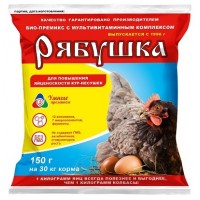 Премикс Рябушка 150гр для кур на 30кг корма с ферментами и аминокислотами КП Премикс Рябушка 150гр для кур на 30кг корма с ферментами и аминокислотами КП