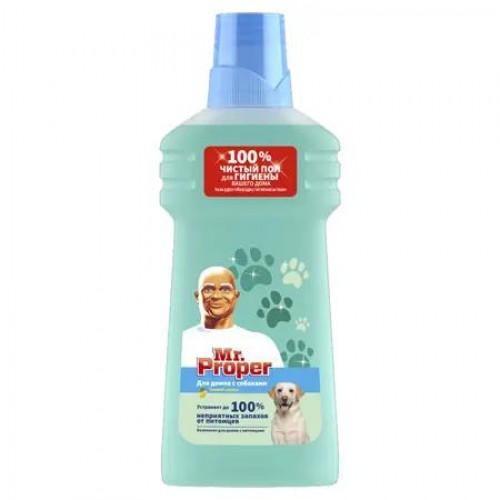 Мистер Пропер 500мл Средство для мытья полов и стен Для домов с Собаками Свежий цитрус Мистер Пропер 500мл Средство для мытья полов и стен Для домов с Собаками Свежий цитрус