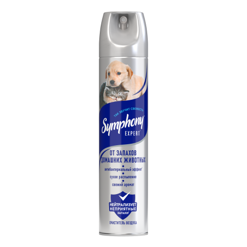 Symphony очиститель воздуха От запахов домашних животных, 300 мл
