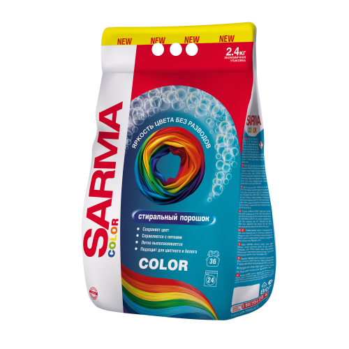 САРМА стиральный порошок 2400гр Колор САРМА стиральный порошок 2400гр Колор