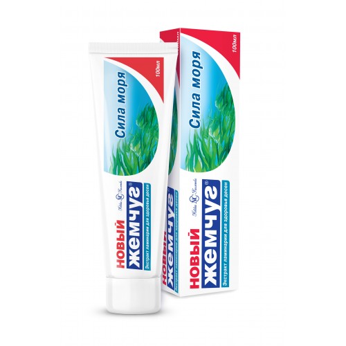 ЖЕМЧУГ новый зубная паста Сила моря 100мл в пенале