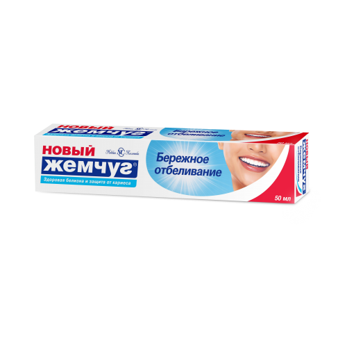 ЖЕМЧУГ новый зубная паста Бережное отбеливание 50мл