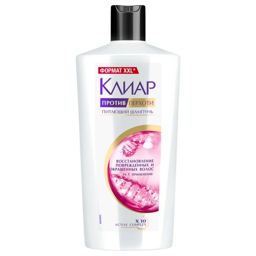 КЛИАР шампунь для волос 650мл Против перхоти Восстановление поврежд и окраш волос