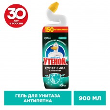 Туалетный утенок гель для унитаза 900мл АНТИПЯТНА