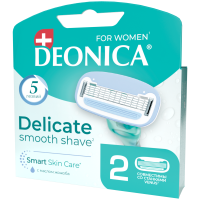 Deonica 5 лезвий FOR WOMEN Сменные кассеты для бритья, 2 шт