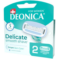 Deonica 5 лезвий FOR WOMEN Сменные кассеты для бритья, 2 шт