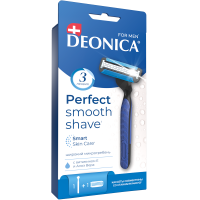 Deonica 3 лезвия FOR MEN Бритва безопасная со сменной кассетой мужская Deonica 3 лезвия FOR MEN Бритва безопасная со сменной кассетой мужская