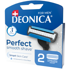 Deonica 3 лезвий FOR MEN Сменные кассеты для бритья, 2 шт