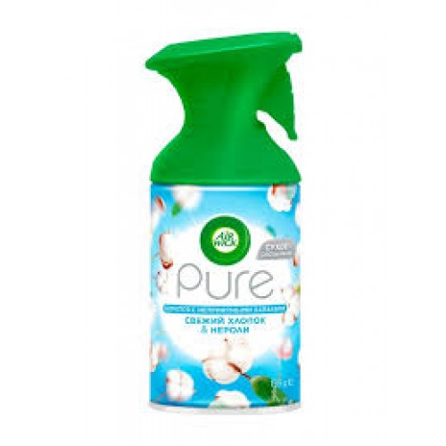 Арвик освежитель воздуха аэрозоль 250мл Свежий хлопок и Нероли Pure