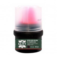 GLITT Крем для обуви банка с губкой черный 50мл