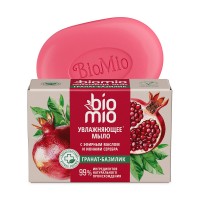 BioMio туалетное мыло натуральное 90гр Гранат и базилик BIO-SOAP