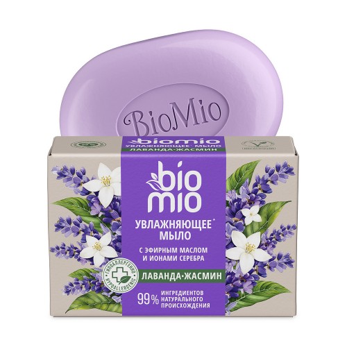 BioMio туалетное мыло натуральное 90гр Лаванда и жасмин BIO-SOAP