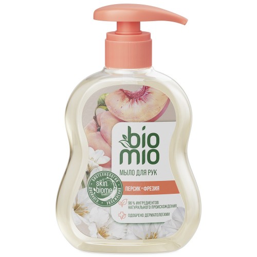BioMio жидкое мыло 300мл Персик BIO-SOAP