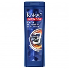 КЛИАР шампунь бальзам гель для душа мужской 400мл 3в1 Объем и сила