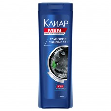 КЛИАР шампунь для волос мужской 400мл 2в1 Глубокое очищение