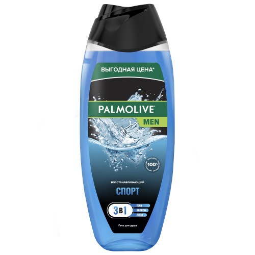 ПАЛМОЛИВ гель для душа 500мл MEN Спорт Восстанавливающий ВЫГОДНО