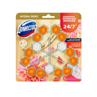 ДОМЕСТОС блок гигиенический для унитазов Трио Экзотический букет 50г