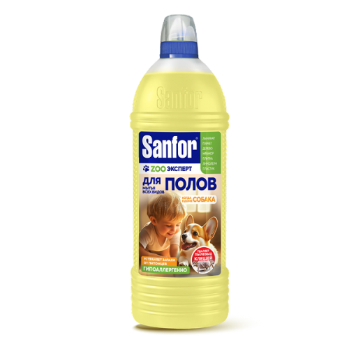 САНФОР средство универсальное для мытья полов ZOO эксперт Когда в доме собака 1000мл