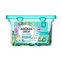 AROMA DROP капсулы для стирки с кондиционером All in one Tropical Forest, 12шт