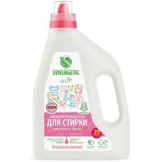 Биоразлагаемый концентрированный гель для стирки SYNERGETIC COLOR 1,5л